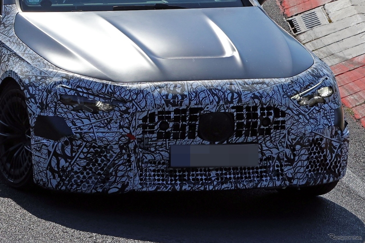 “スター顔”採用、直6もパワーアップか? メルセデスAMG『CLE53』改良新型、インテリアも見えた!